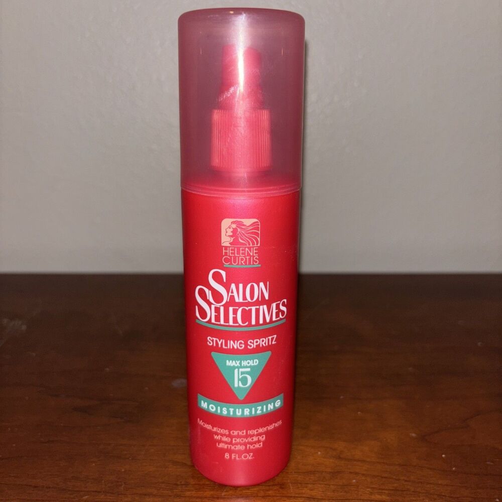 Salon Selectives Styling Spritz 15 Max Hold Moisturizing Non-Aerosol 8 oz NOS